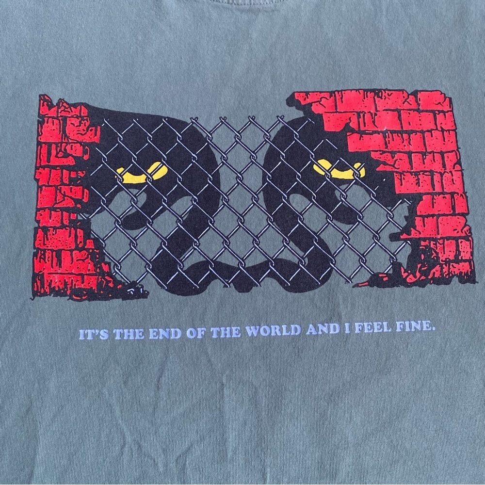 Vintage Obey T-shirt men’s large It’s the end of the world and I feel fine - Picture 3 of 8